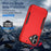 For iPhone 17 Pioneer Armor Heavy Duty PC + TPU Phone Case(Red+Black)