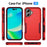 For iPhone 17 Pioneer Armor Heavy Duty PC + TPU Phone Case(Red+Rose Red)