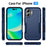 For iPhone 17 Pioneer Armor Heavy Duty PC + TPU Phone Case(Blue)