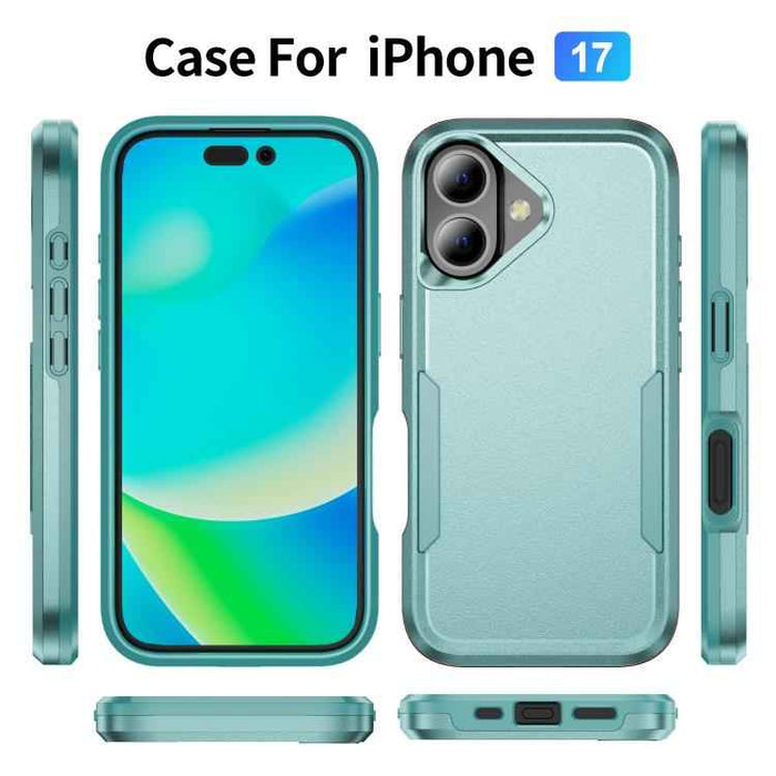 For iPhone 17 Pioneer Armor Heavy Duty PC + TPU Phone Case(Green)