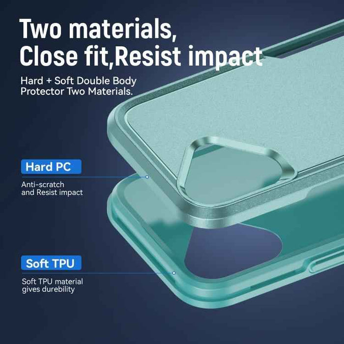For iPhone 17 Pioneer Armor Heavy Duty PC + TPU Phone Case(Green)