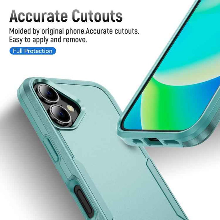 For iPhone 17 Pioneer Armor Heavy Duty PC + TPU Phone Case(Green)