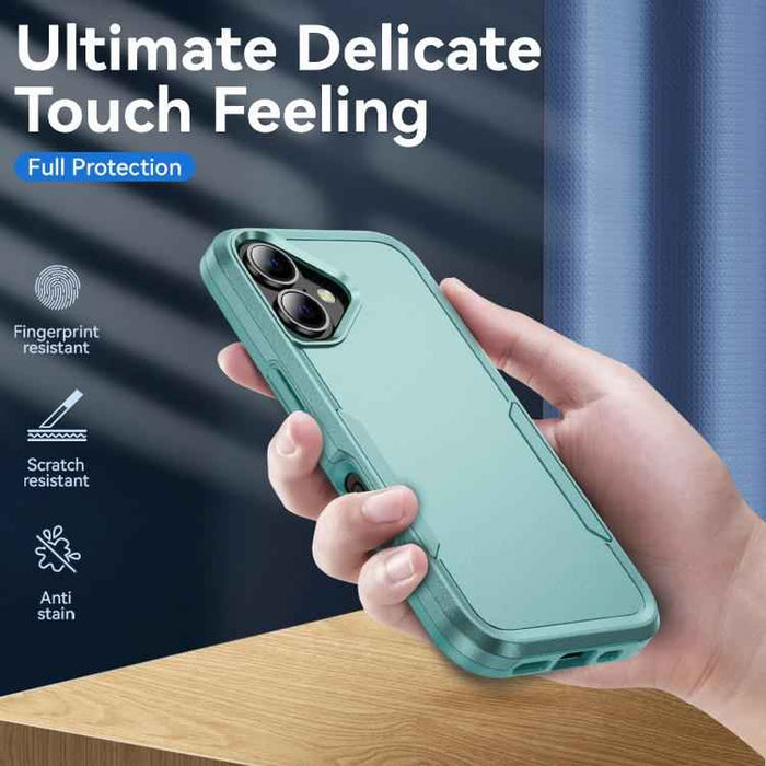 For iPhone 17 Pioneer Armor Heavy Duty PC + TPU Phone Case(Green)