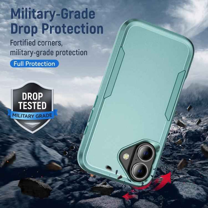 For iPhone 17 Pioneer Armor Heavy Duty PC + TPU Phone Case(Green)