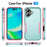 For iPhone 17 Pioneer Armor Heavy Duty PC + TPU Phone Case(Green+Pink)