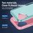 For iPhone 17 Pioneer Armor Heavy Duty PC + TPU Phone Case(Green+Pink)