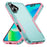 For iPhone 17 Pioneer Armor Heavy Duty PC + TPU Phone Case(Green+Pink)