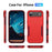 For iPhone 17 Air Pioneer Armor Heavy Duty PC + TPU Phone Case(Red+Rose Red)