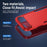 For iPhone 17 Air Pioneer Armor Heavy Duty PC + TPU Phone Case(Red+Rose Red)