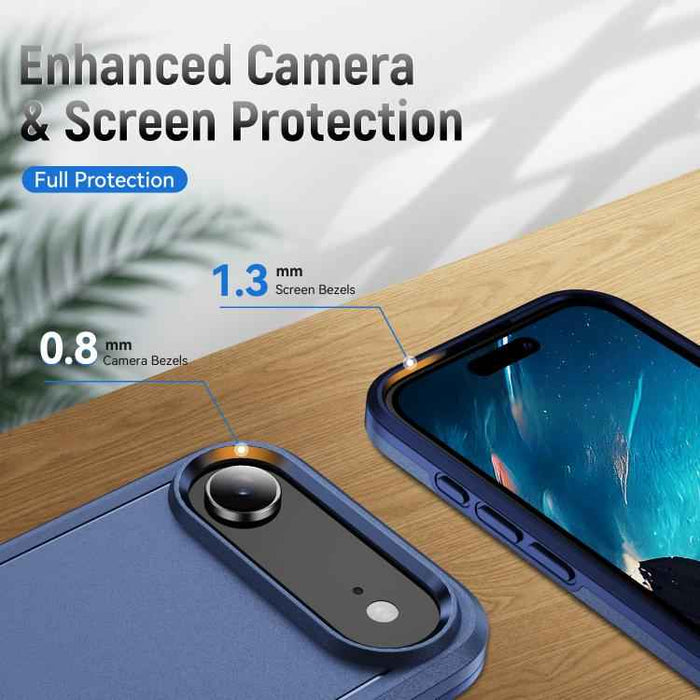 For iPhone 17 Air Pioneer Armor Heavy Duty PC + TPU Phone Case(Blue)