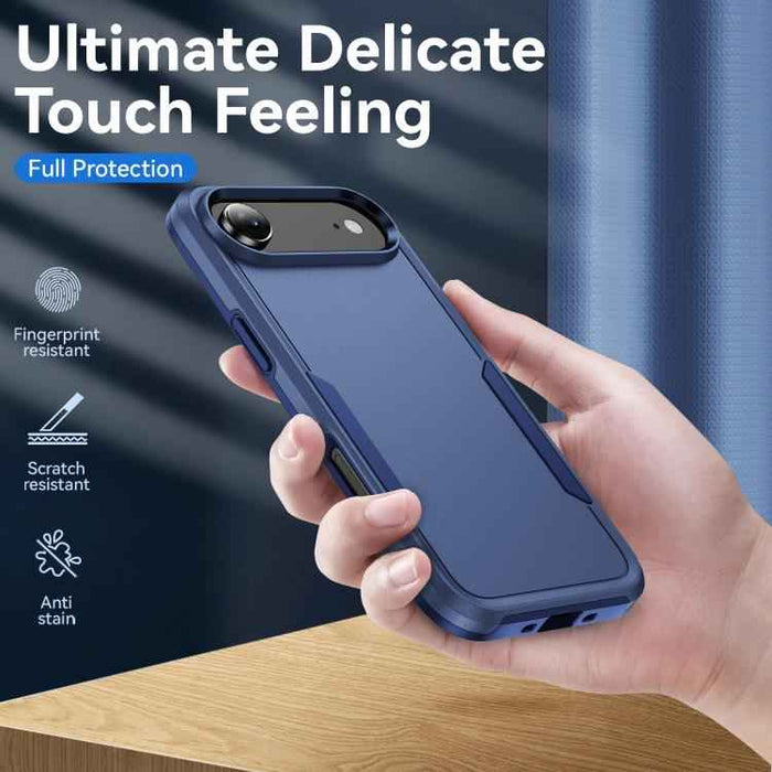 For iPhone 17 Air Pioneer Armor Heavy Duty PC + TPU Phone Case(Blue)