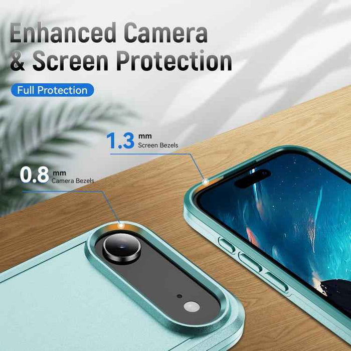For iPhone 17 Air Pioneer Armor Heavy Duty PC + TPU Phone Case(Green)