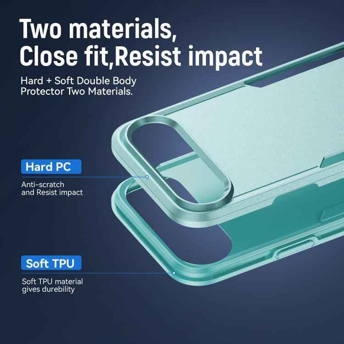 For iPhone 17 Air Pioneer Armor Heavy Duty PC + TPU Phone Case(Green)
