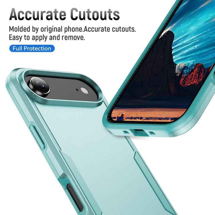 For iPhone 17 Air Pioneer Armor Heavy Duty PC + TPU Phone Case(Green)