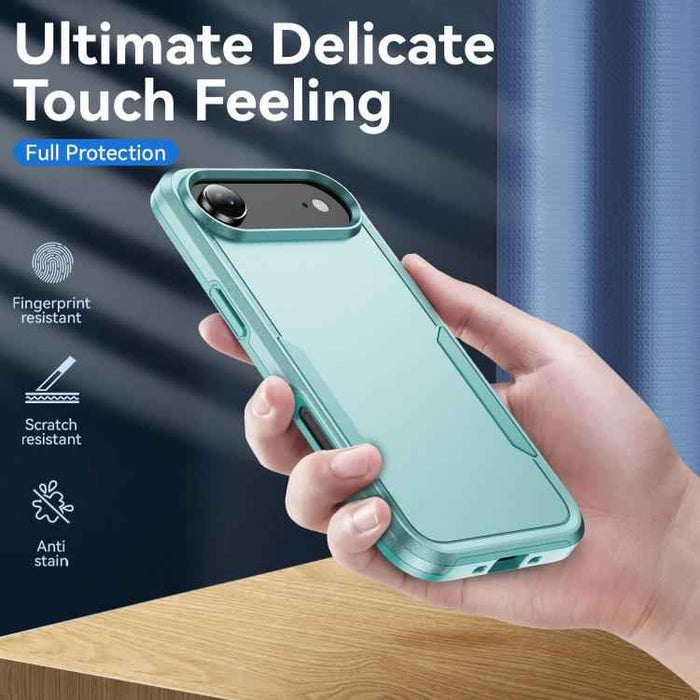 For iPhone 17 Air Pioneer Armor Heavy Duty PC + TPU Phone Case(Green)