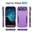 For iPhone 17 Air Pioneer Armor Heavy Duty PC + TPU Phone Case(Purple+Black)