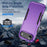 For iPhone 17 Air Pioneer Armor Heavy Duty PC + TPU Phone Case(Purple+Black)
