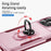For iPhone 17 Pro Max Pioneer Armor Heavy Duty PC + TPU Phone Case with Holder(Pink+Rose Red)