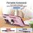 For iPhone 17 Pro Max Pioneer Armor Heavy Duty PC + TPU Phone Case with Holder(Pink+Rose Red)