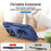 For iPhone 17 Pro Max Pioneer Armor Heavy Duty PC + TPU Phone Case with Holder(Blue)