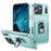 For iPhone 17 Pro Max Pioneer Armor Heavy Duty PC + TPU Phone Case with Holder(Green)