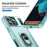 For iPhone 17 Pro Max Pioneer Armor Heavy Duty PC + TPU Phone Case with Holder(Green)
