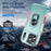 For iPhone 17 Pro Max Pioneer Armor Heavy Duty PC + TPU Phone Case with Holder(Green+Pink)