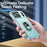 For iPhone 17 Pro Max Pioneer Armor Heavy Duty PC + TPU Phone Case with Holder(Green+Pink)