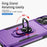 For iPhone 17 Pro Max Pioneer Armor Heavy Duty PC + TPU Phone Case with Holder(Purple+Black)