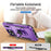 For iPhone 17 Pro Max Pioneer Armor Heavy Duty PC + TPU Phone Case with Holder(Purple+Black)