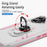 For iPhone 17 Pioneer Armor Heavy Duty PC + TPU Phone Case with Holder(White+Pink)