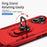 For iPhone 17 Pioneer Armor Heavy Duty PC + TPU Phone Case with Holder(Red+Rose Red)