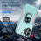 For iPhone 17 Pioneer Armor Heavy Duty PC + TPU Phone Case with Holder(Green+Pink)