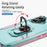 For iPhone 17 Pioneer Armor Heavy Duty PC + TPU Phone Case with Holder(Green+Pink)