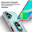 For iPhone 17 Pioneer Armor Heavy Duty PC + TPU Phone Case with Holder(Green+Pink)