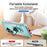 For iPhone 17 Pioneer Armor Heavy Duty PC + TPU Phone Case with Holder(Green+Pink)