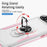For iPhone 17 Air Pioneer Armor Heavy Duty PC + TPU Phone Case with Holder(White+Pink)