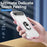 For iPhone 17 Air Pioneer Armor Heavy Duty PC + TPU Phone Case with Holder(White+Pink)