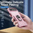 For iPhone 17 Air Pioneer Armor Heavy Duty PC + TPU Phone Case with Holder(Pink+Rose Red)