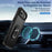 For iPhone 17 Air Pioneer Armor Heavy Duty PC + TPU Phone Case with Holder(Black)