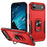 For iPhone 17 Air Pioneer Armor Heavy Duty PC + TPU Phone Case with Holder(Red+Black)