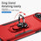 For iPhone 17 Air Pioneer Armor Heavy Duty PC + TPU Phone Case with Holder(Red+Black)