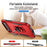 For iPhone 17 Air Pioneer Armor Heavy Duty PC + TPU Phone Case with Holder(Red+Black)