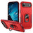 For iPhone 17 Air Pioneer Armor Heavy Duty PC + TPU Phone Case with Holder(Red+Rose Red)