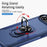 For iPhone 17 Air Pioneer Armor Heavy Duty PC + TPU Phone Case with Holder(Blue)