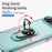 For iPhone 17 Air Pioneer Armor Heavy Duty PC + TPU Phone Case with Holder(Green+Pink)