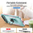 For iPhone 17 Air Pioneer Armor Heavy Duty PC + TPU Phone Case with Holder(Green+Pink)