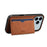 For iPhone 17 Pro Max Denior D08 PU Single Card Slot Holder Phone Case(Brown)