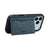 For iPhone 17 Pro Max Denior D08 PU Single Card Slot Holder Phone Case(Blue)
