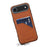 For iPhone 17 Air Denior D09 PU Dual Card Slot Back Cover Phone Case(Brown)
